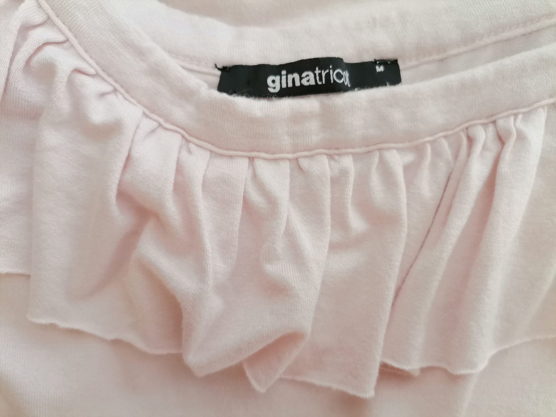 Ginatricot Stl M Färg Pudrig Rosa Båtringning Blus Kortärmad