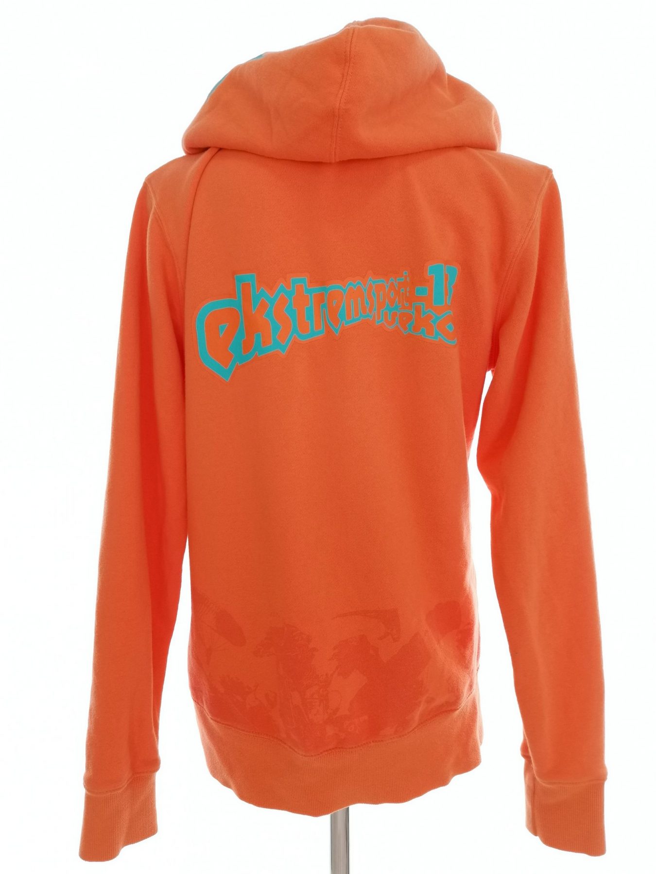 Kari Traa Stl S Färg Orange Sweatshirt med Dragkedja Långärmad Material Bomull