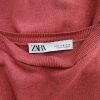 Zara Stl M Färg Rosa Båtringning Blus Långärmad