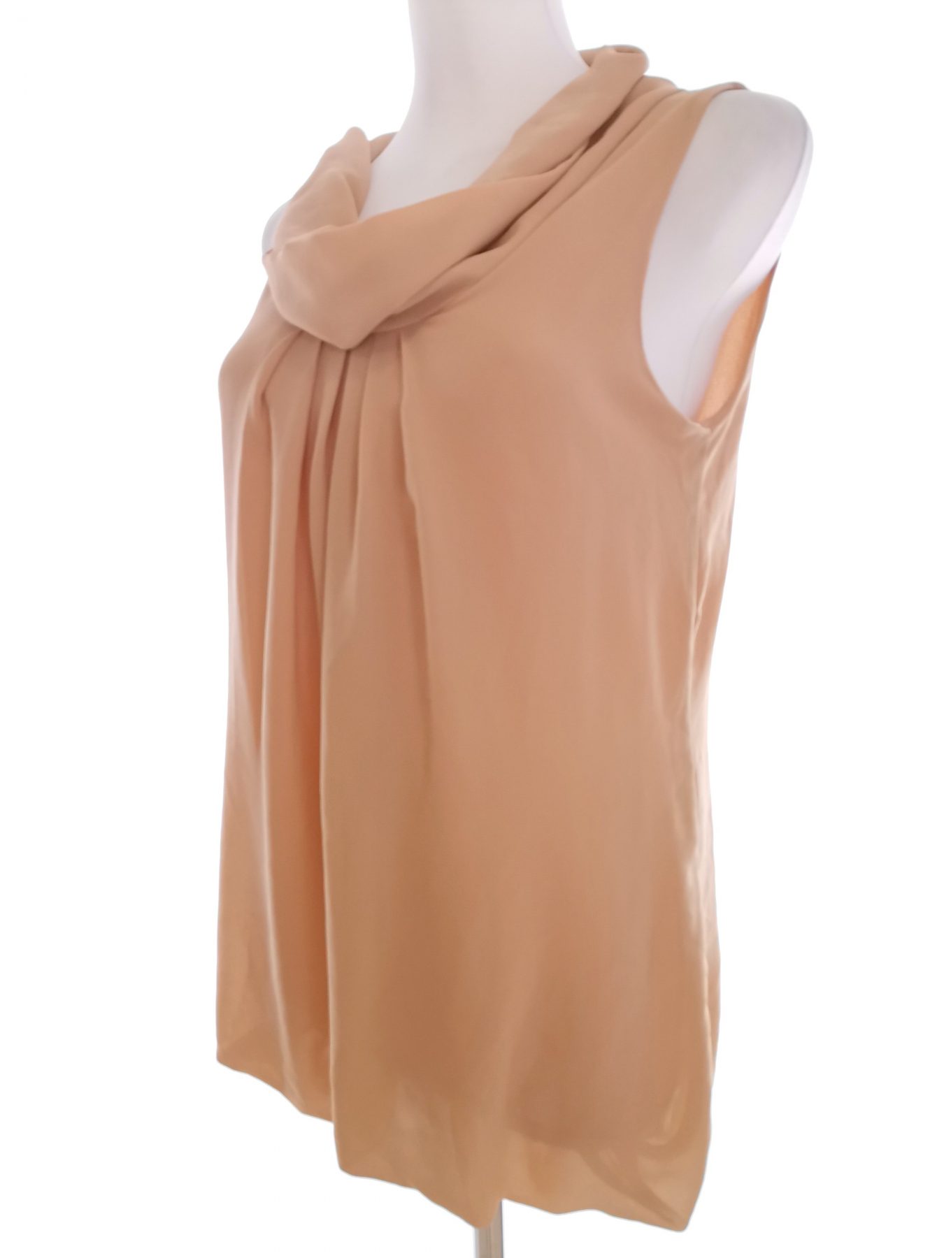 B.YOUNG Stl 36 Färg Beige Draperad Blus Ärmlös