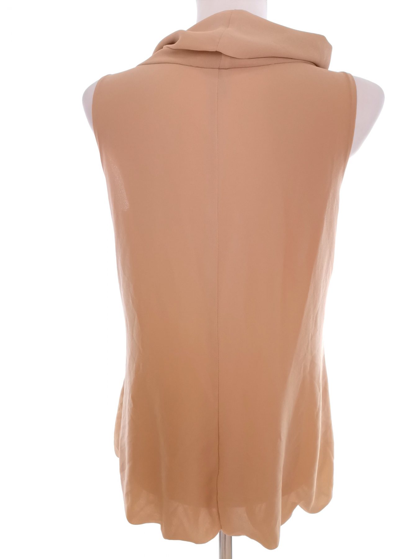 B.YOUNG Stl 36 Färg Beige Draperad Blus Ärmlös