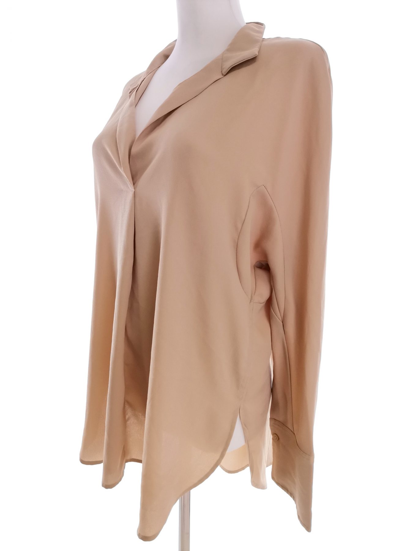 BY MALENE BIRGER Stl 38 Färg Beige Krage Blus Långärmad