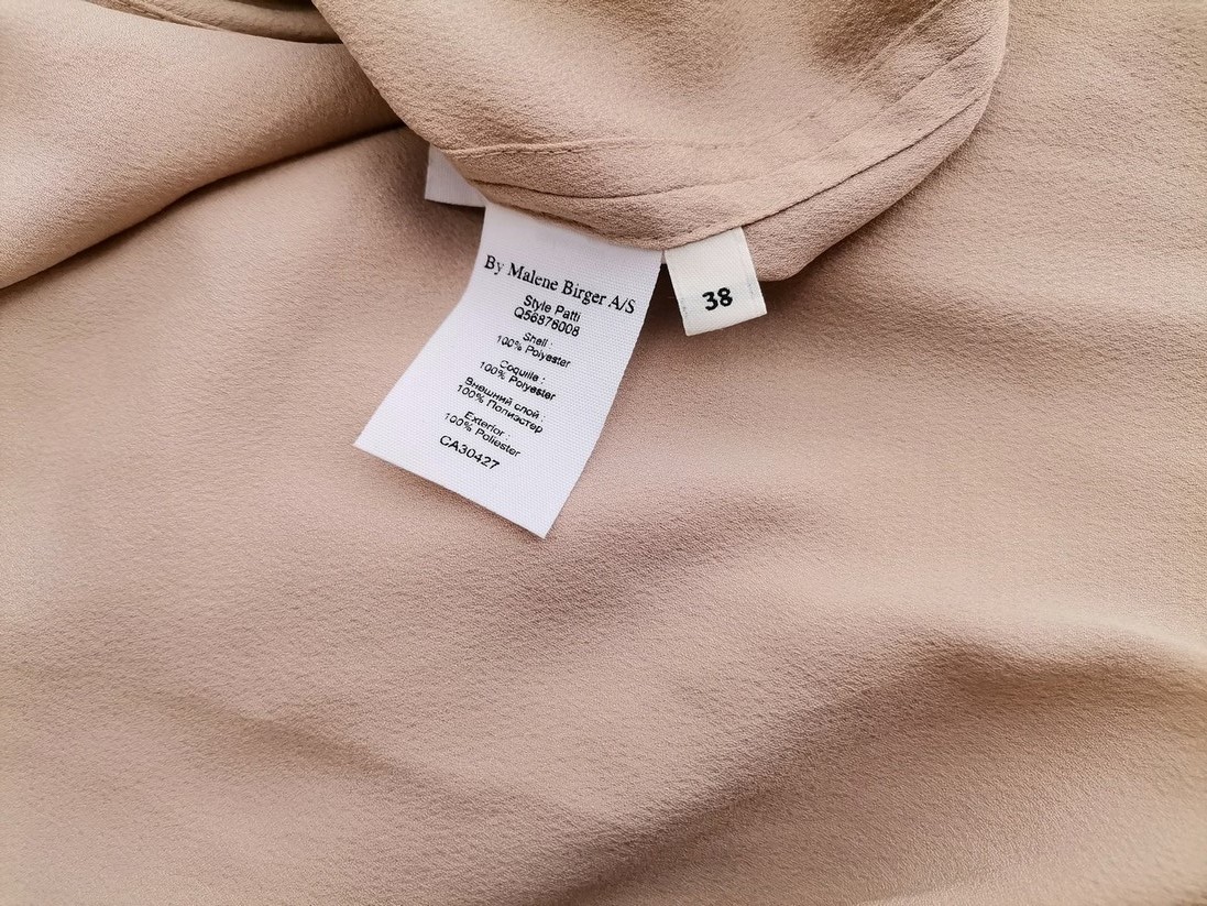 BY MALENE BIRGER Stl 38 Färg Beige Krage Blus Långärmad