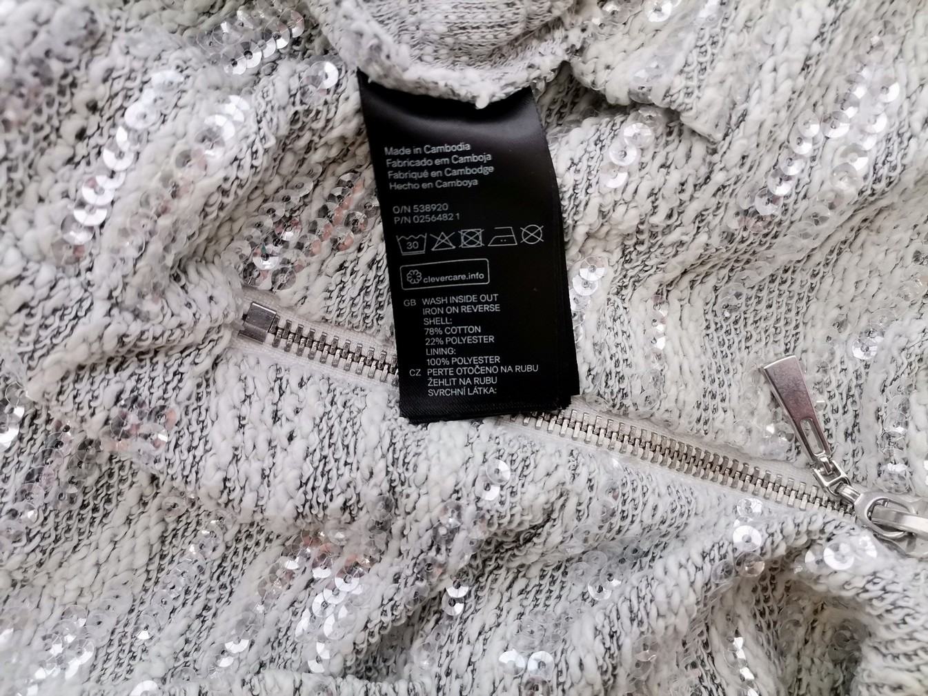 H&m Stl 36 Färg Grå Rund hals Stickad Klänning Ärmlös Knälängd Material Bomull