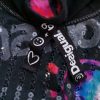 DESIGUAL Stl M Färg Svart Geometrisk Rund urringning Tunika blus Ärmlös