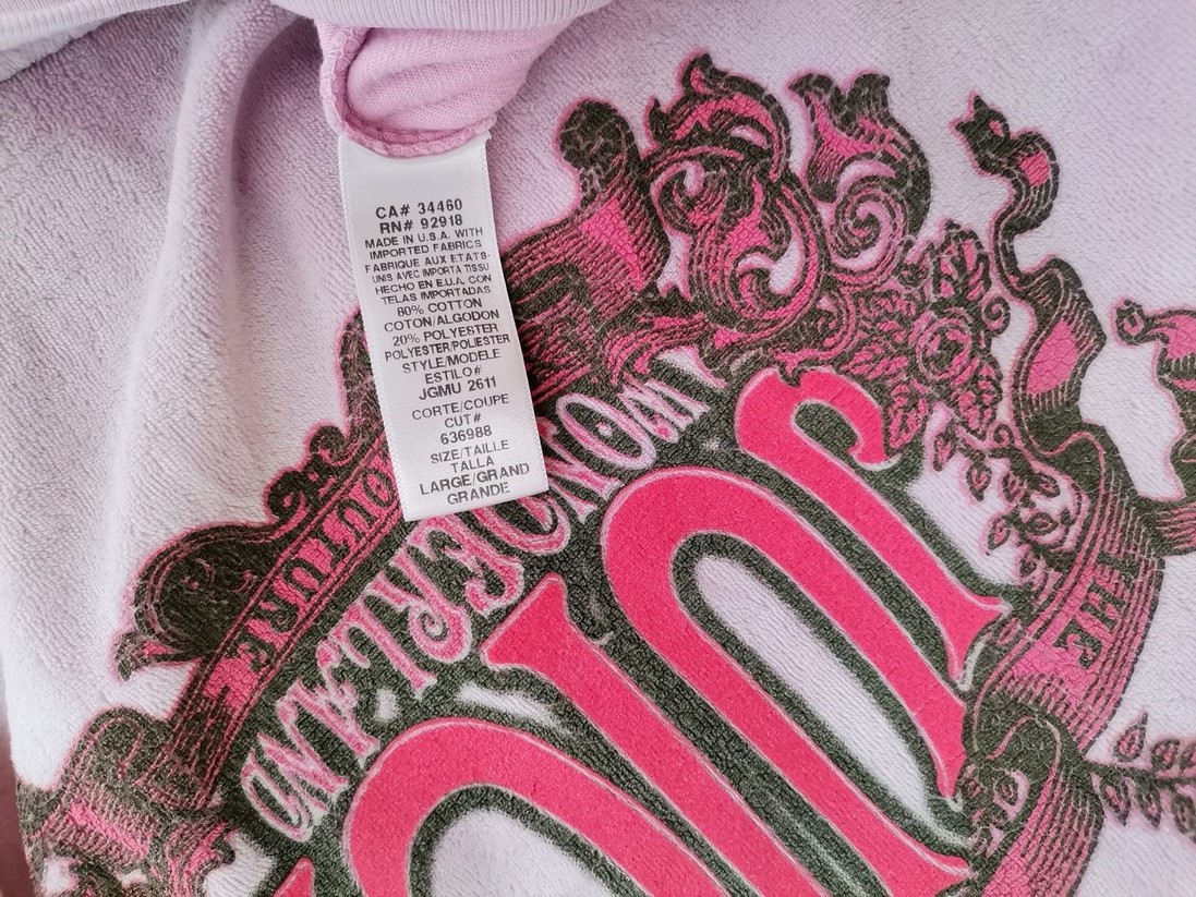 Juicy couture Stl L Färg Rosa Sweatshirt med Dragkedja Långärmad Material Bomull