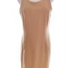 Dorothy perkins Stl 12 (38) Färg Beige Rund urringning Raka Klänningen Ärmlös Knälängd Material Lammull 100%