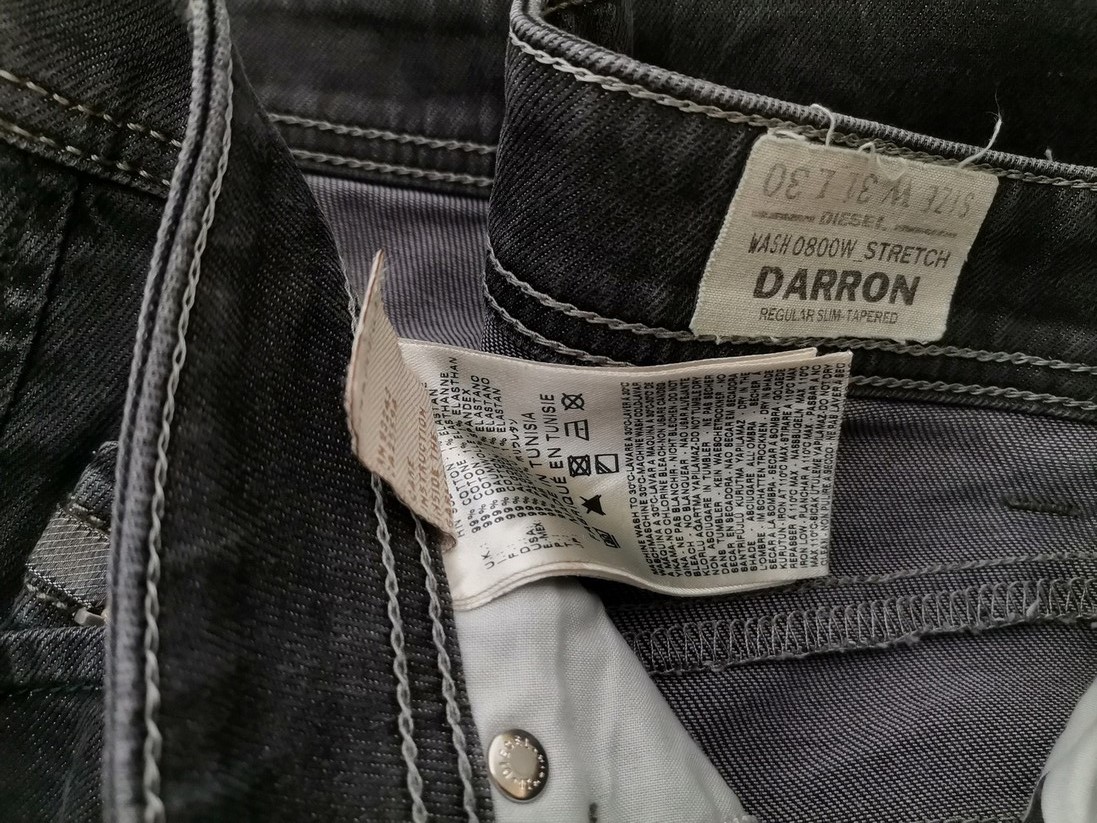 Diesel Stl W31 L30 Färg Grå Jeans Material Bomull