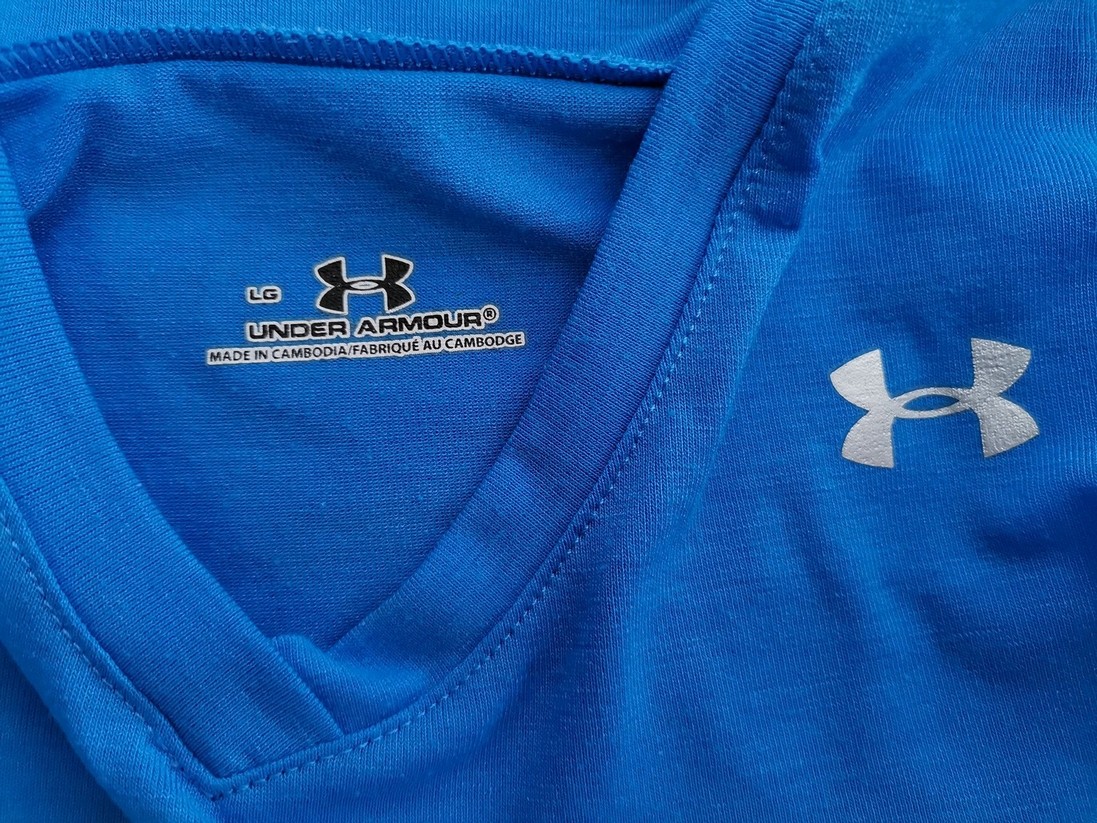 Under Armour Stl L Färg Blå V-ringning Blus Ärmlös