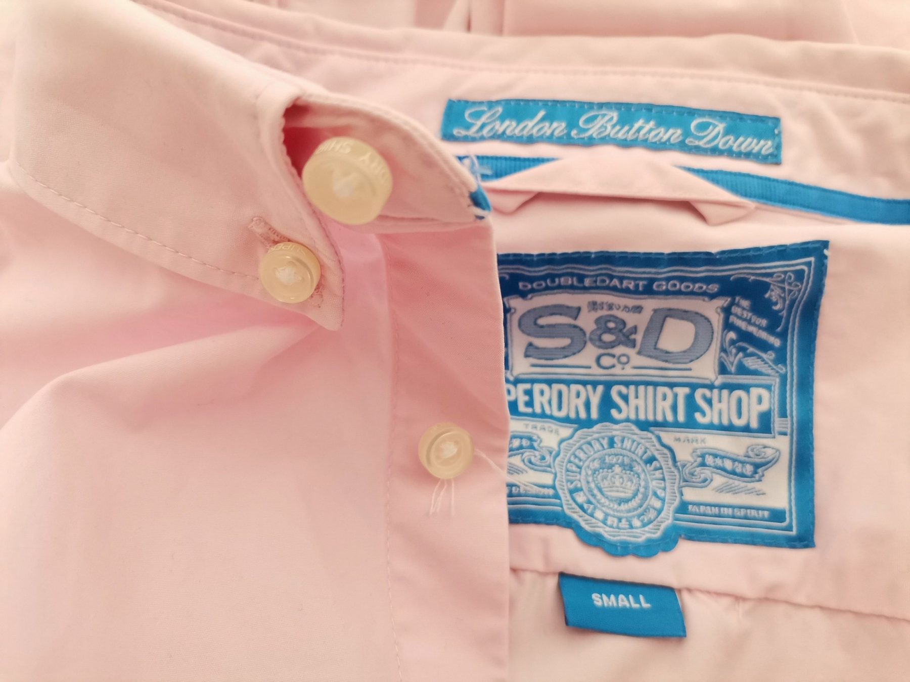 Superdry Stl S Färg Rosa Krage Herr skjorta, casual Långärmad Material Bomull 100%