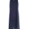 Topshop Stl 10 (38) Färg Marinblå Halter Maxi Klänning Ärmlös Lång