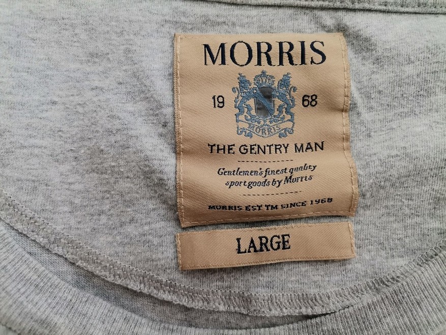 Morris Stl L Färg Grå Herr T-shirt Kortärmad Material Bomull 100%