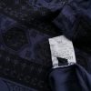 LV Clothing Stl M/L Färg Marinblå Rund urringning Blus Långärmad Material Bomull 100%