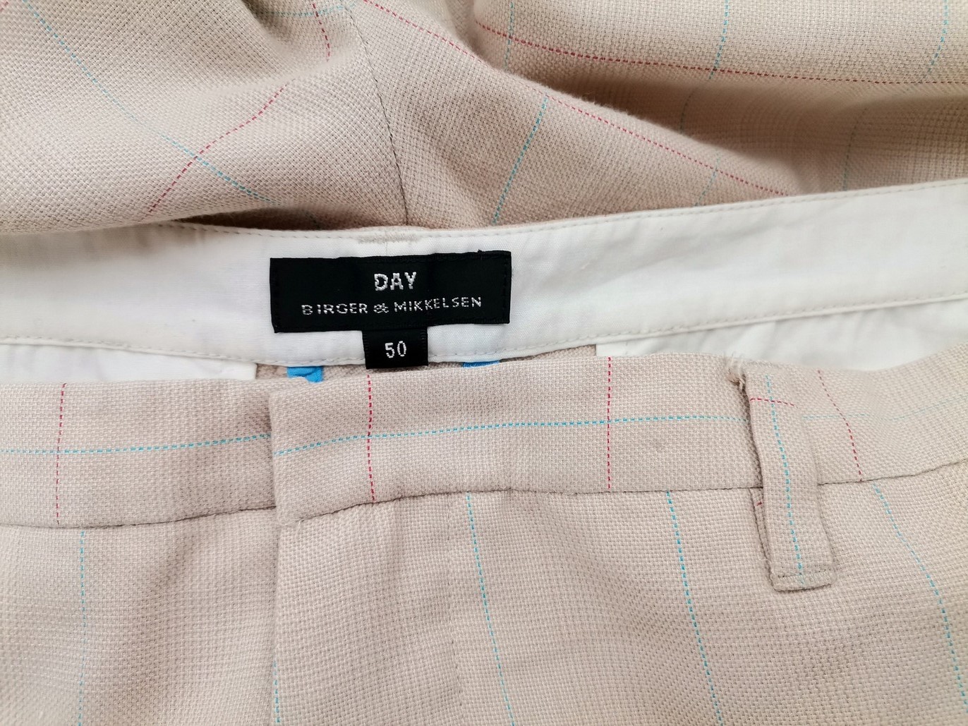 Day Birger Et Mikkelsen Stl 50 Färg Beige Rutigt Material Bomull