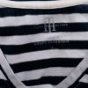 Tommy hilfiger Stl M Färg Marinblå Ränder V-ringning Blus Kortärmad Material Bomull