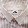 Lacoste Stl 36 Färg Elfenben Ränder Krage Knäppt Skjort Blus Långärmad Material Bomull 100%