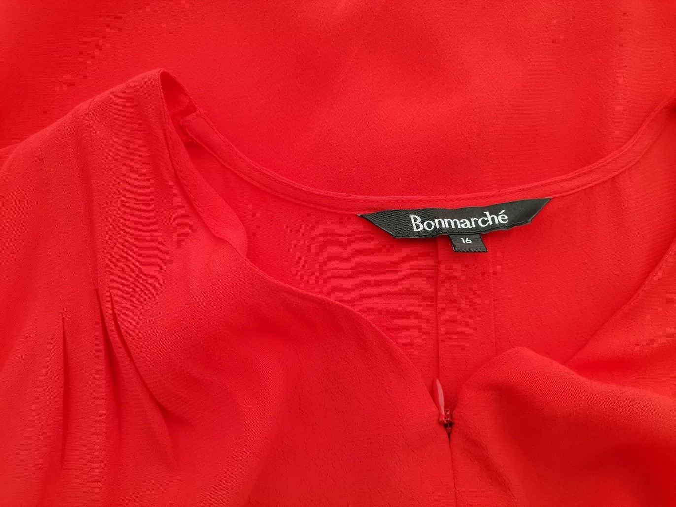 BONMARCHE Stl 16 (44) Färg Orange V-ringning Blus Kortärmad Material Viskos 100%