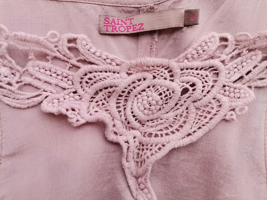 Saint tropez Stl S Färg Pudrig Rosa U-ringning Blus Ärmlös Material Viskos 100%