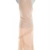 Karen MILLEN Stl 12 (40) Färg Pudrig Rosa Halter Maxi Klänning Ärmlös Lång Material Siden 100%