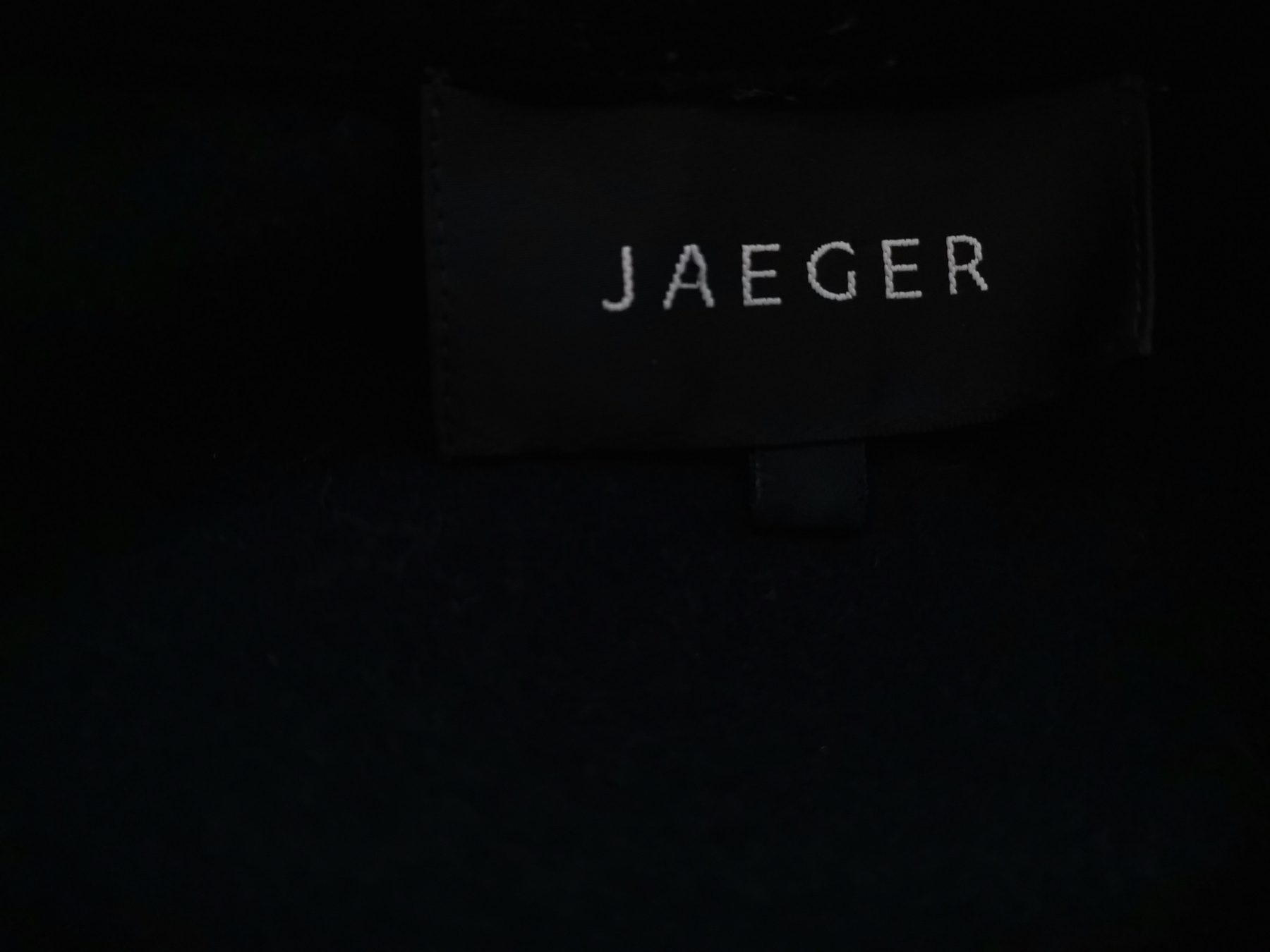 Jaeger Stl 16 (44) Färg Svart Krage Kavaj med knappar Långärmad Material Ull 100%