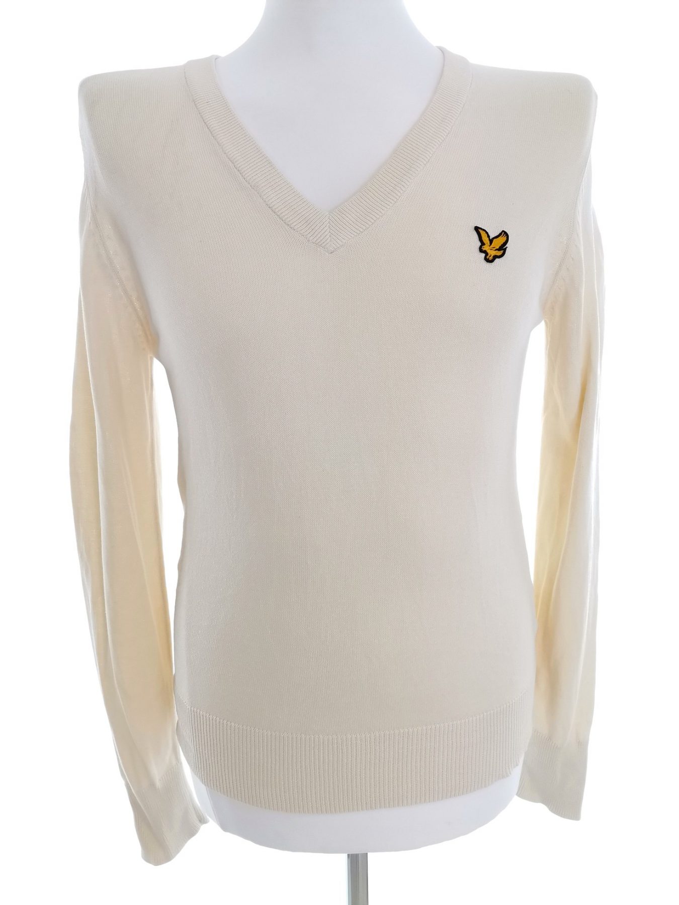 Lyle & Scott Stl M Färg Elfenben Herr Tröja Långärmad