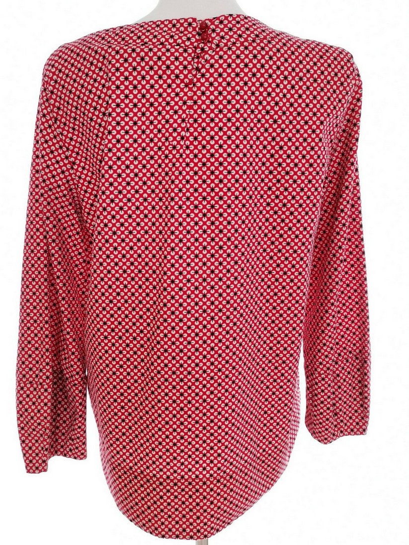 Roxy Stl M Färg Röd Rund urringning Blus ärm 3/4 Material Bomull 100%