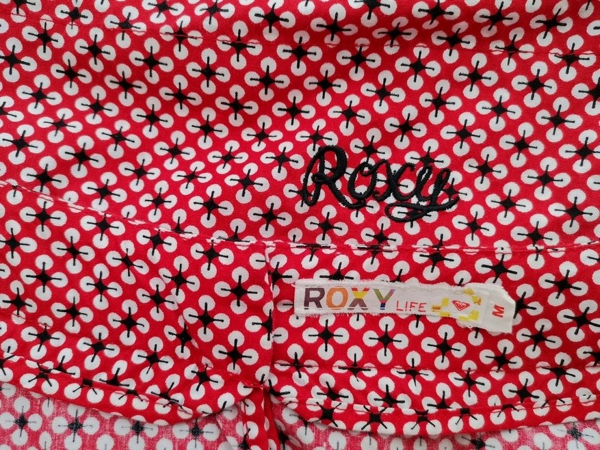 Roxy Stl M Färg Röd Rund urringning Blus ärm 3/4 Material Bomull 100%