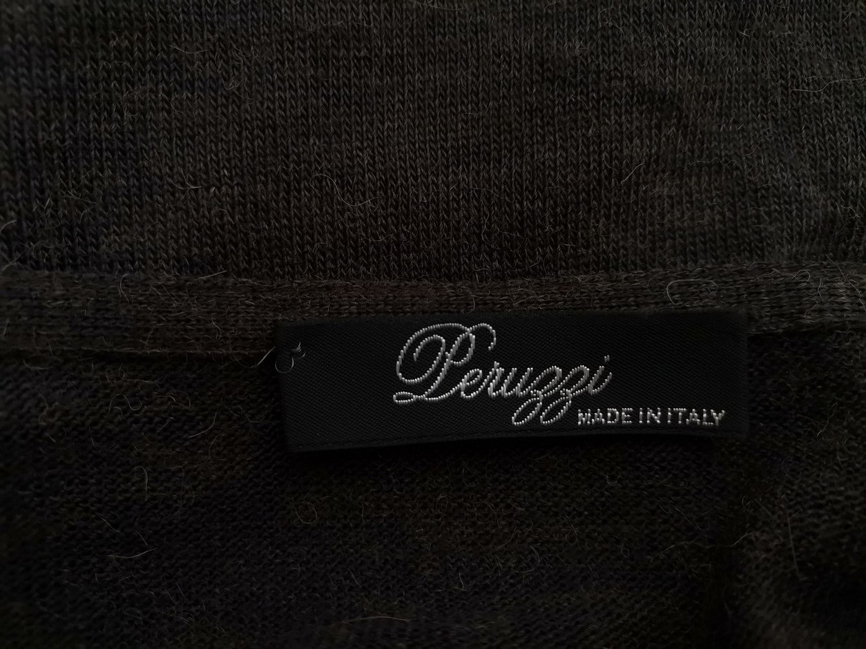 PERUZZI ITALY Stl 38/40 Färg Brun V-ringning Tunika blus Långärmad Material Akryl