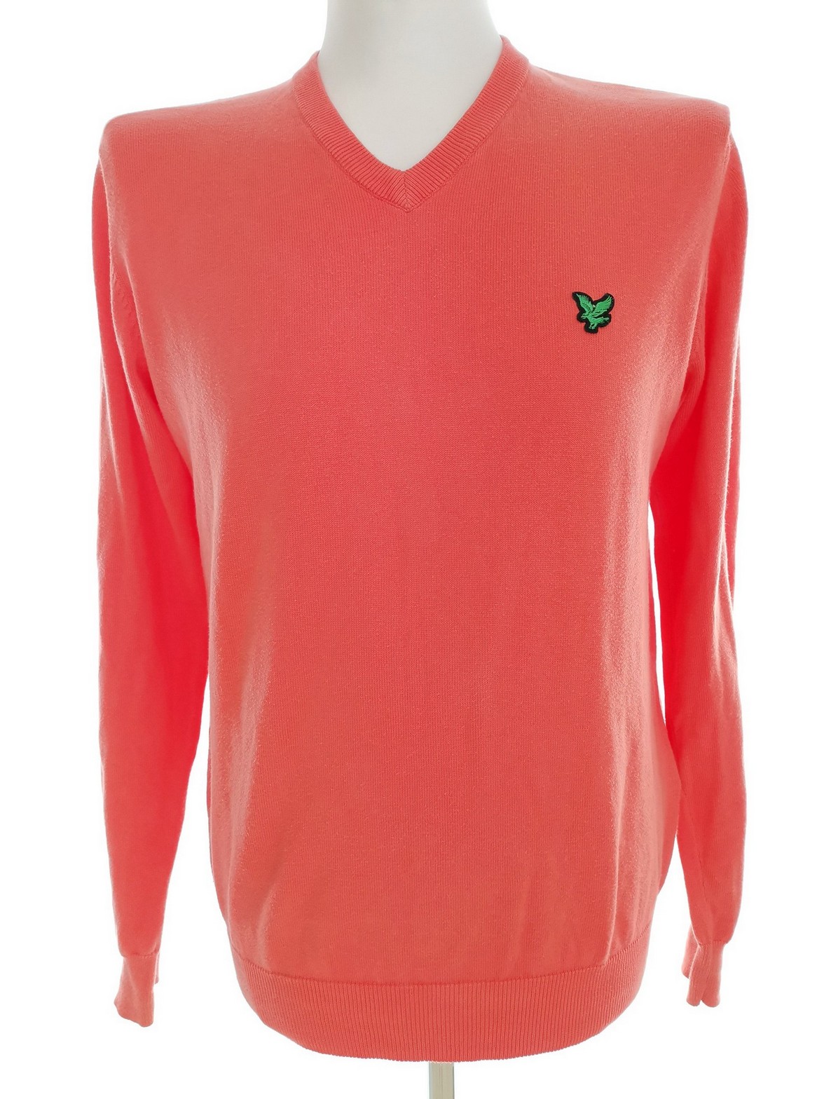 Lyle & Scott Stl M Färg Orange Herr Tröja Långärmad Material Bomull 100%