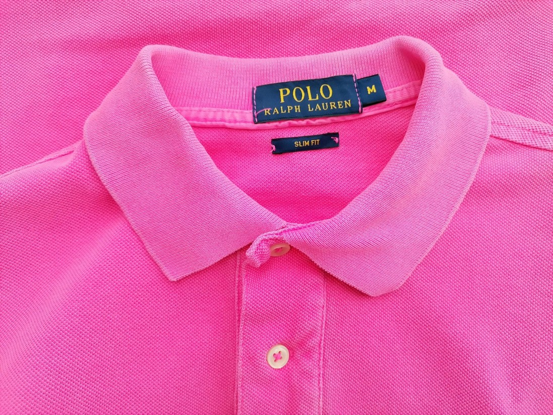 Polo Ralph Lauren Stl M Färg Rosa Krage Herr Polo Kortärmad Material Bomull 100%