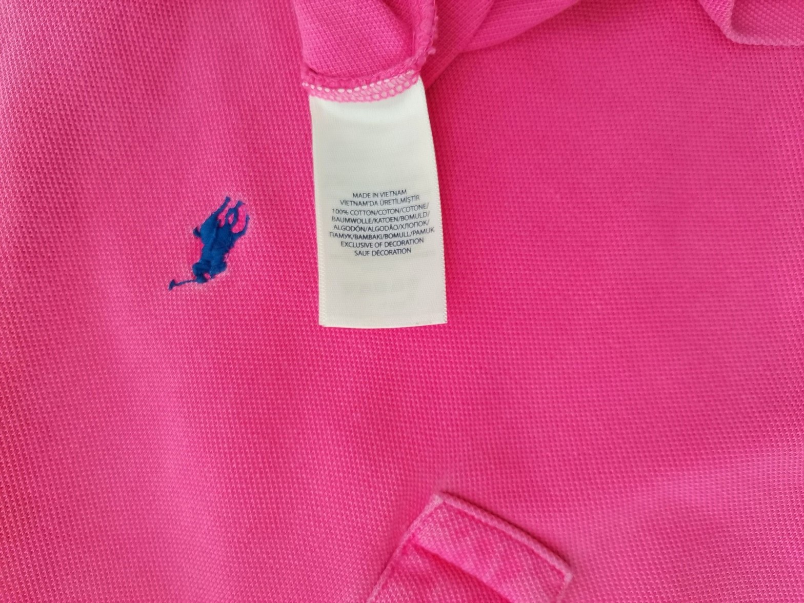 Polo Ralph Lauren Stl M Färg Rosa Krage Herr Polo Kortärmad Material Bomull 100%