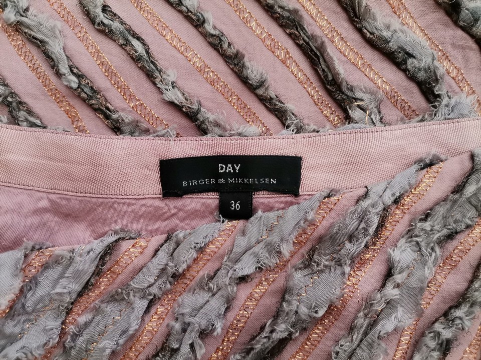 Day Birger Et Mikkelsen Stl 36 Färg Pudrig Rosa A-linjekjol Knälängd Material Bomull