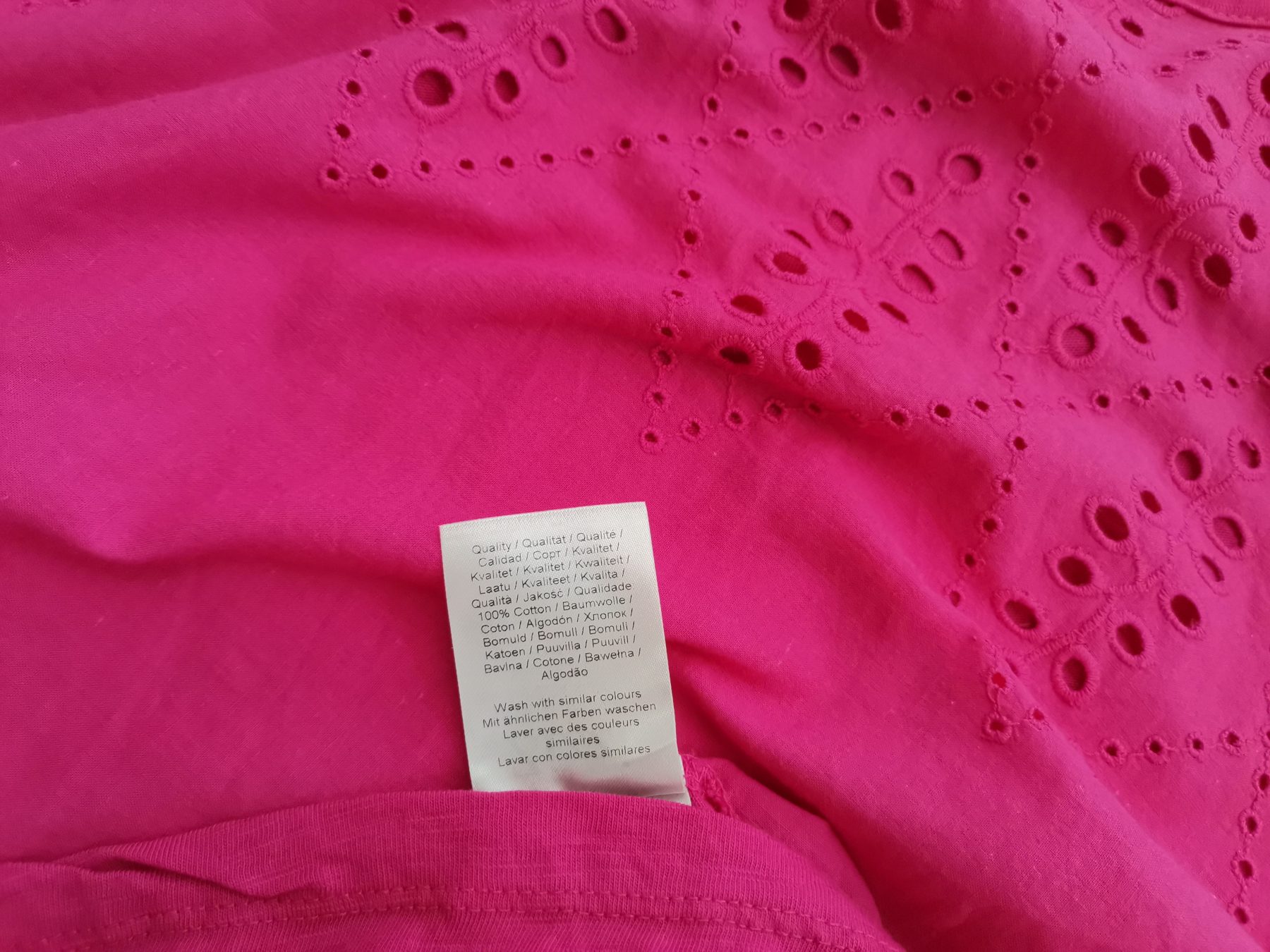 Zizzi Stl M Färg Rosa Båtringning Tunika blus Kortärmad Material Bomull 100%