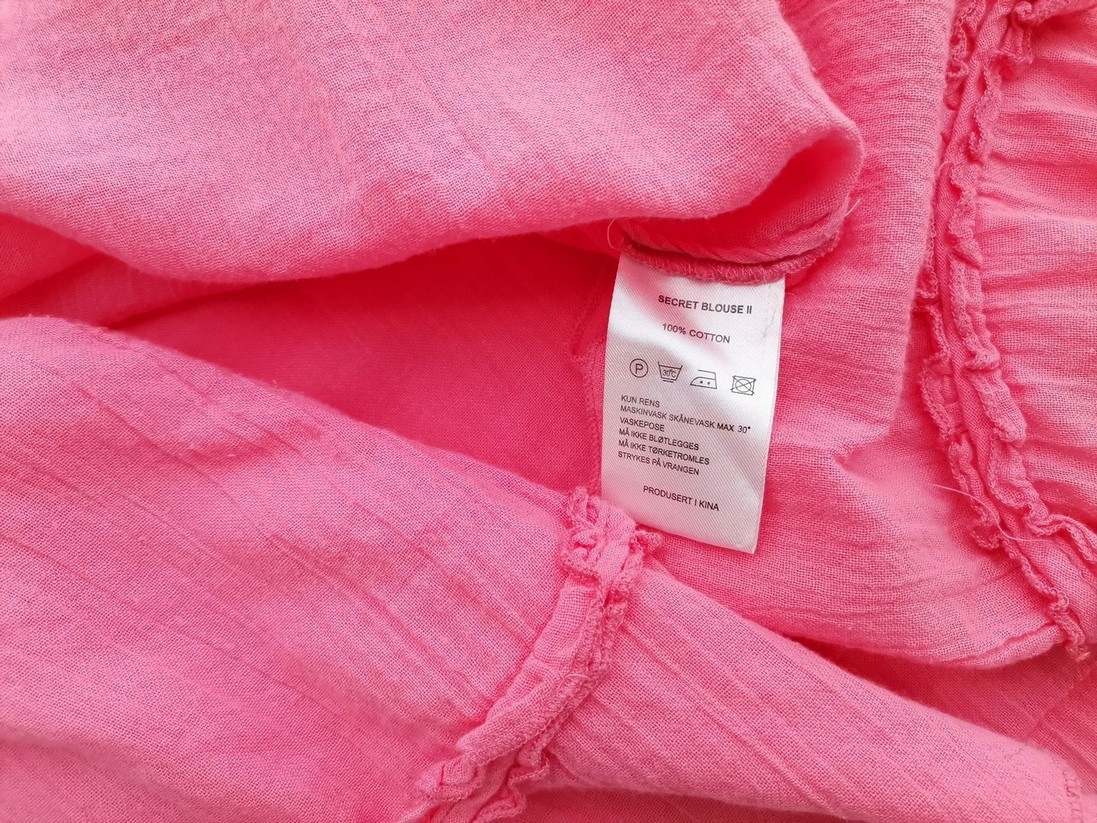 VA VITE Stl 36 Färg Rosa Rund urringning Blus ärm 3/4 Material Bomull 100%