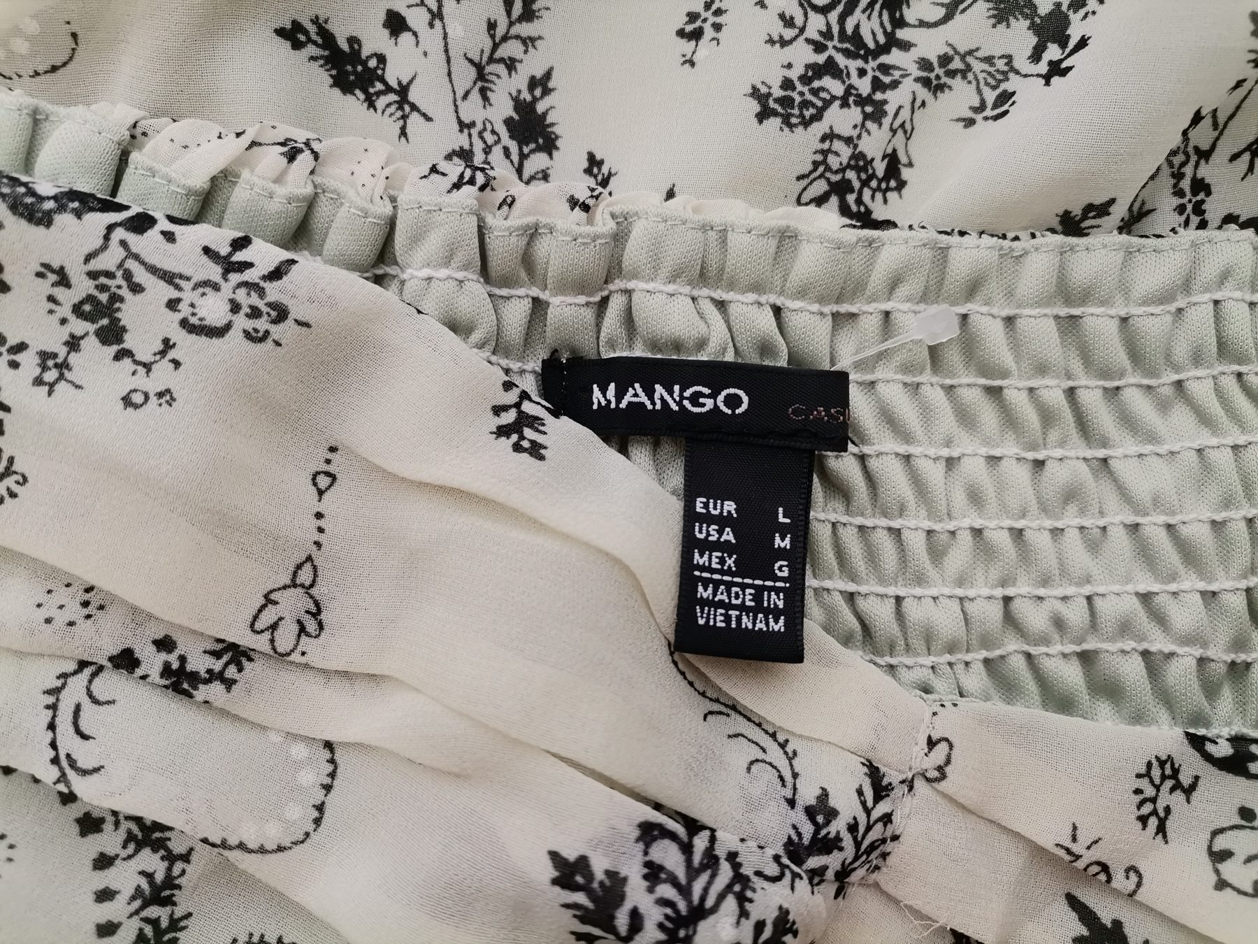 Mango Stl L Färg Khaki Axelbandslös Mini Klänning Ärmlös Kort