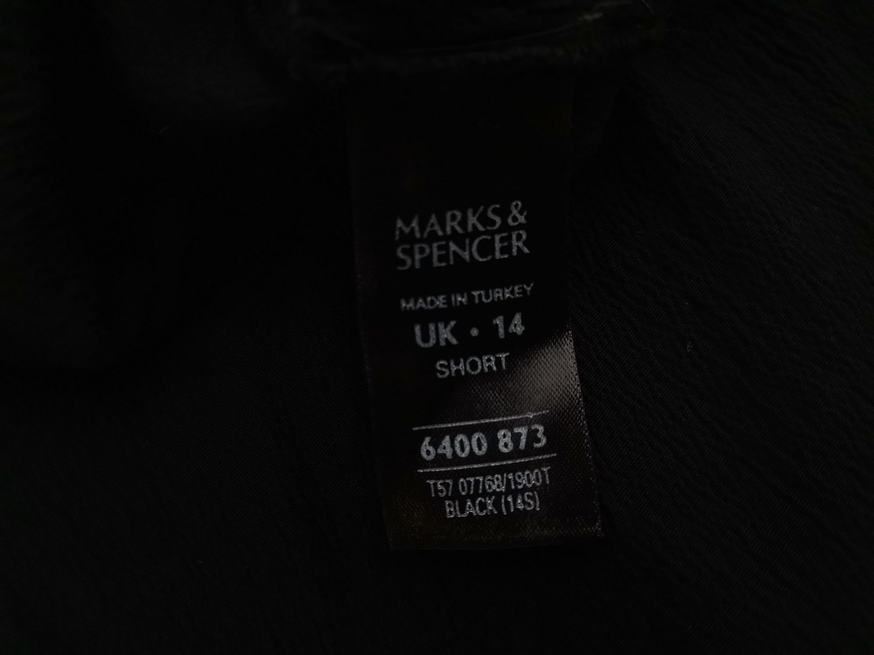 Marks&spencer Stl 14 (42) Färg Svart Casual Byxor Material Viskos