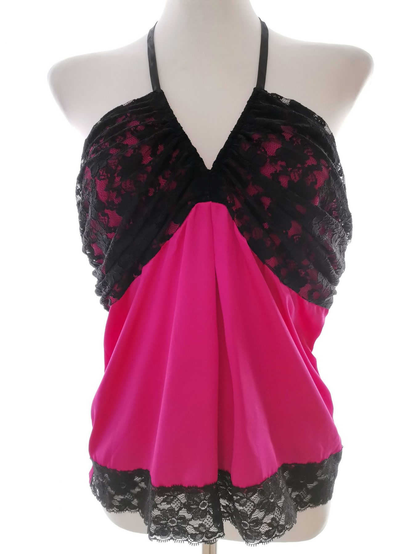 Morgan Stl 40 Färg Fuchsia Halter Blus Ärmlös