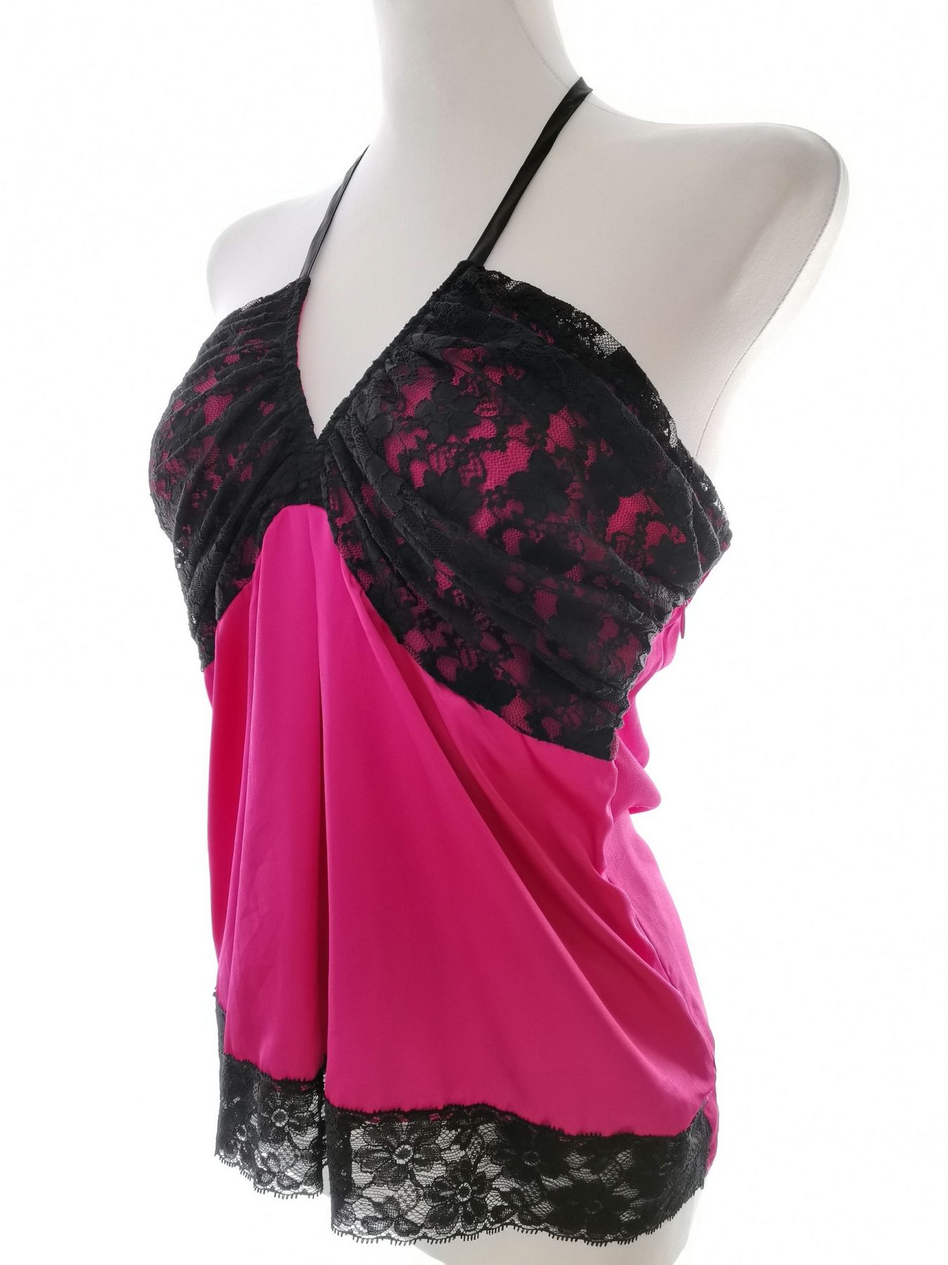 Morgan Stl 40 Färg Fuchsia Halter Blus Ärmlös