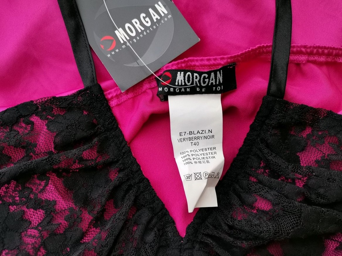 Morgan Stl 40 Färg Fuchsia Halter Blus Ärmlös