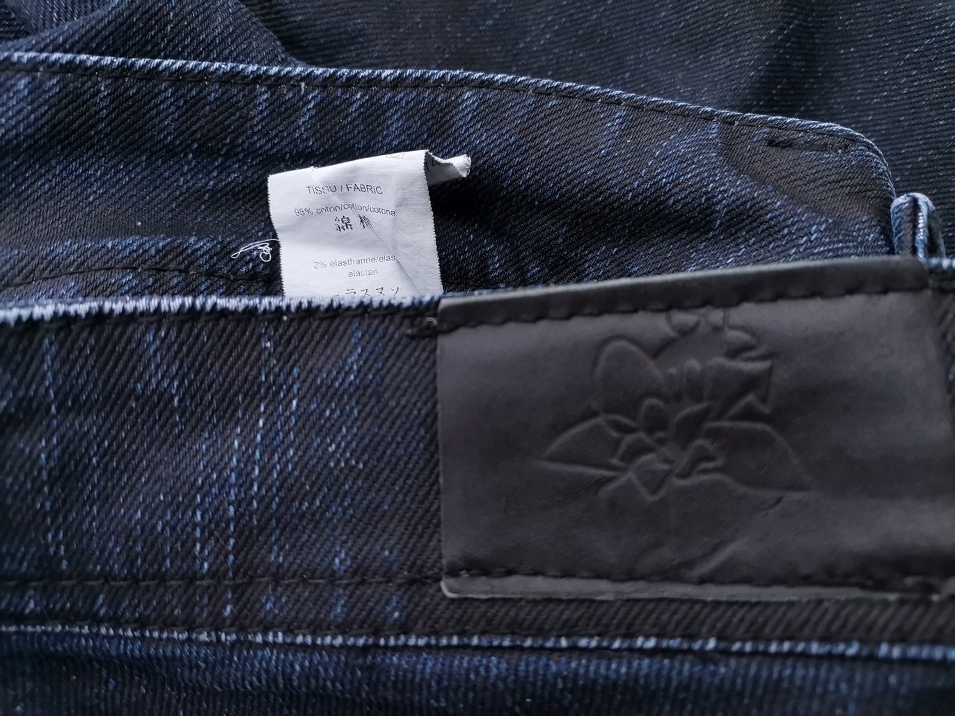 SINEQUANONE Stl 38 Färg Marinblå Jeans Material Bomull