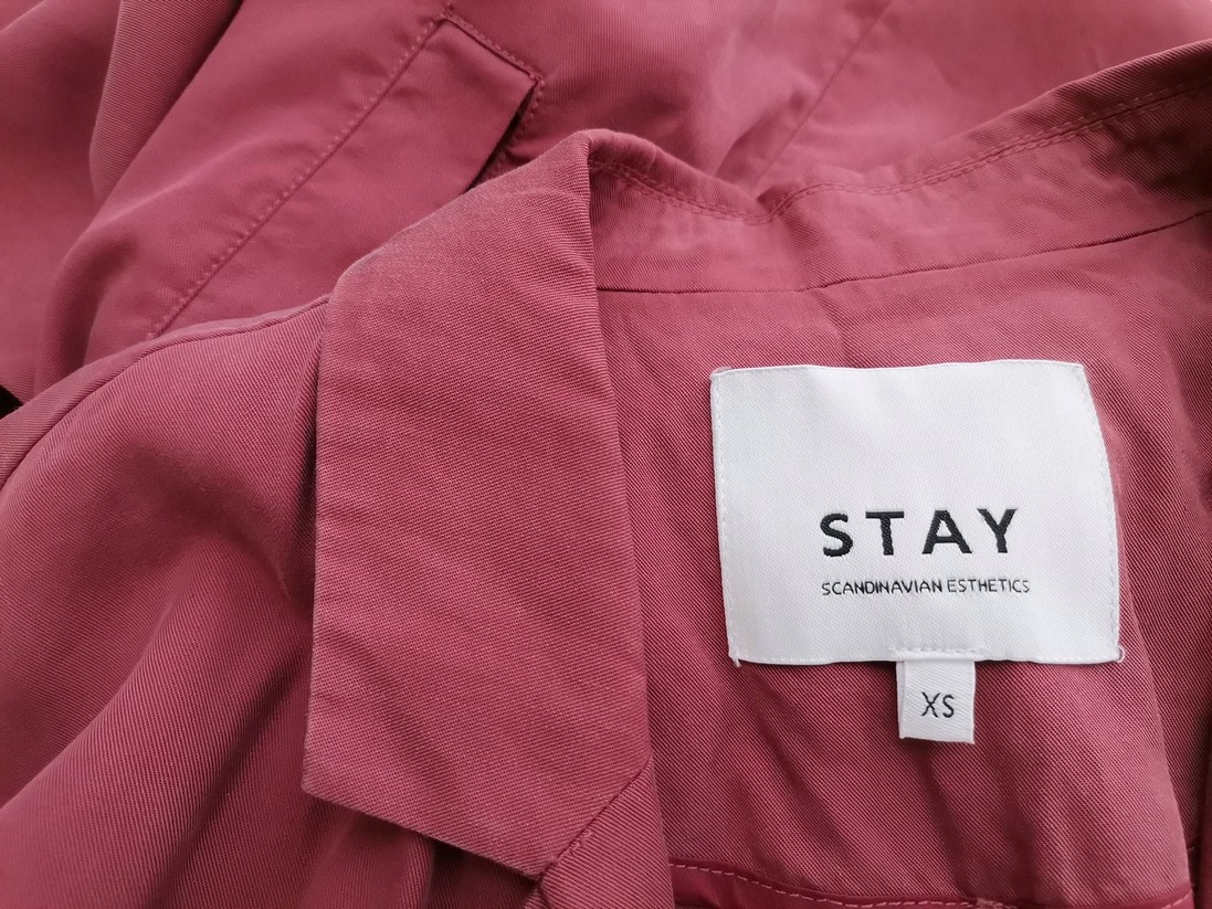 STAY Stl XS Färg Rosa Kappa Långärmad Material Tencel 100%