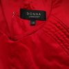 DONNA by MARIO CONTI Stl 38 Färg Röd V-ringning Penn Klänning Ärmlös Knälängd