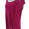 Laura ashley Stl 20 (46) Färg Fuchsia Båtringning Tunika blus Kortärmad Material Viskos 100%