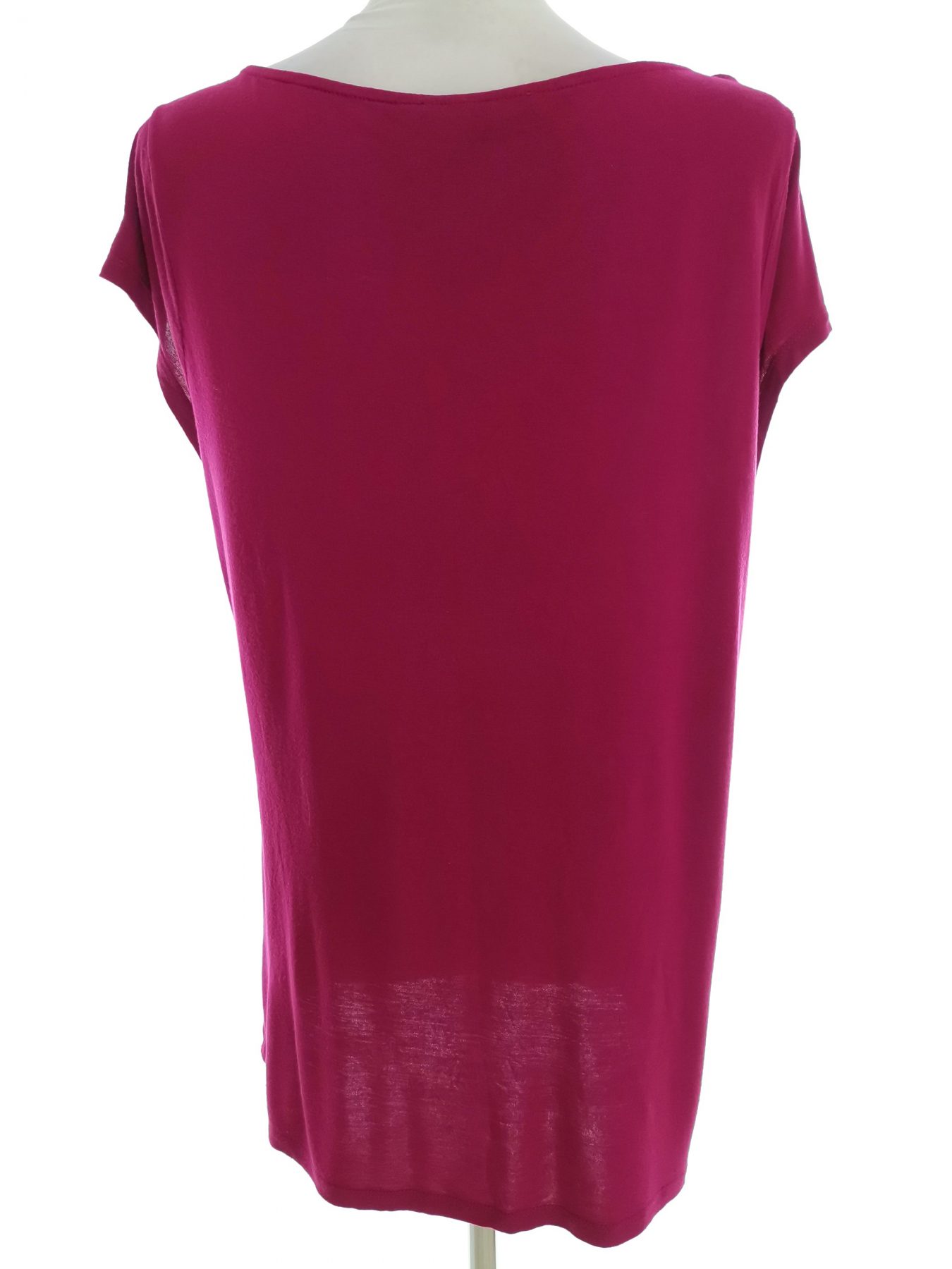 Laura ashley Stl 20 (46) Färg Fuchsia Båtringning Tunika blus Kortärmad Material Viskos 100%