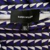 Karen MILLEN Stl 12 (40) Färg Lila Geometrisk Kvadratisk urringning Blus Kortärmad