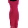 Dorothy perkins Stl 8 (36) Färg Fuchsia Draperad Under Klänning Ärmlös Midi