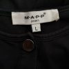 MAPP Stl L Färg Svart Rund urringning Popover Tunika Blus Långärmad Material Bomull 100%