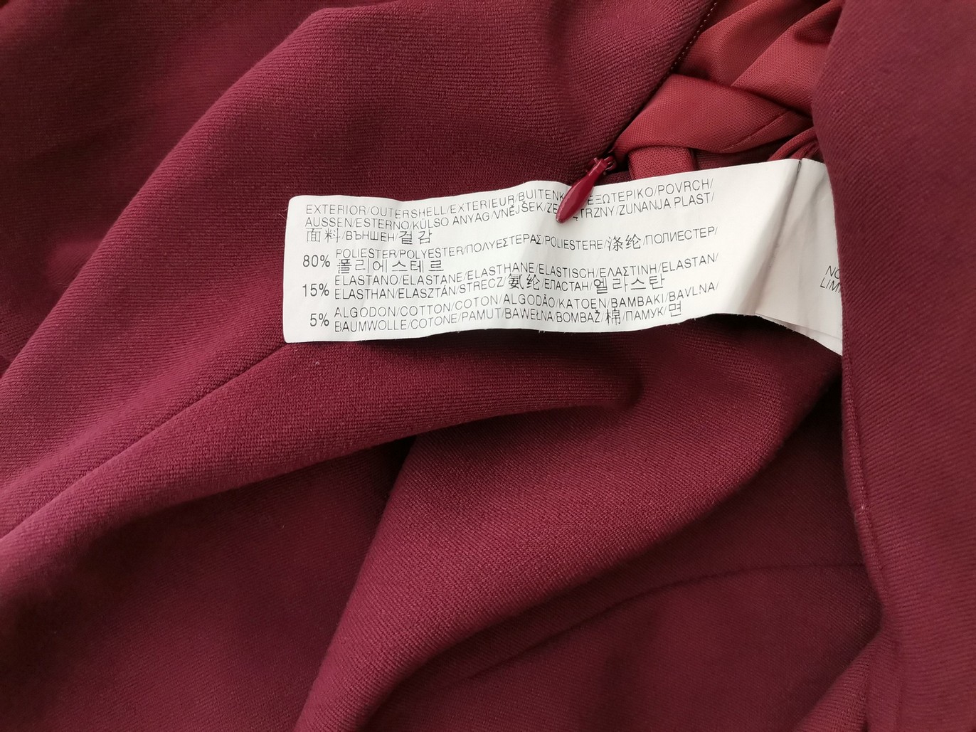 Pull and Bear Stl XL Färg Purpur Rund hals Raka Klänningen Kortärmad Knälängd