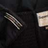 Superdry Stl XS Färg Svart Axelbandslös Mini Klänning Ärmlös Kort Material Bomull