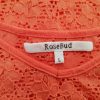 Rosebud Stl L Färg Orange V-ringning Blus Kortärmad